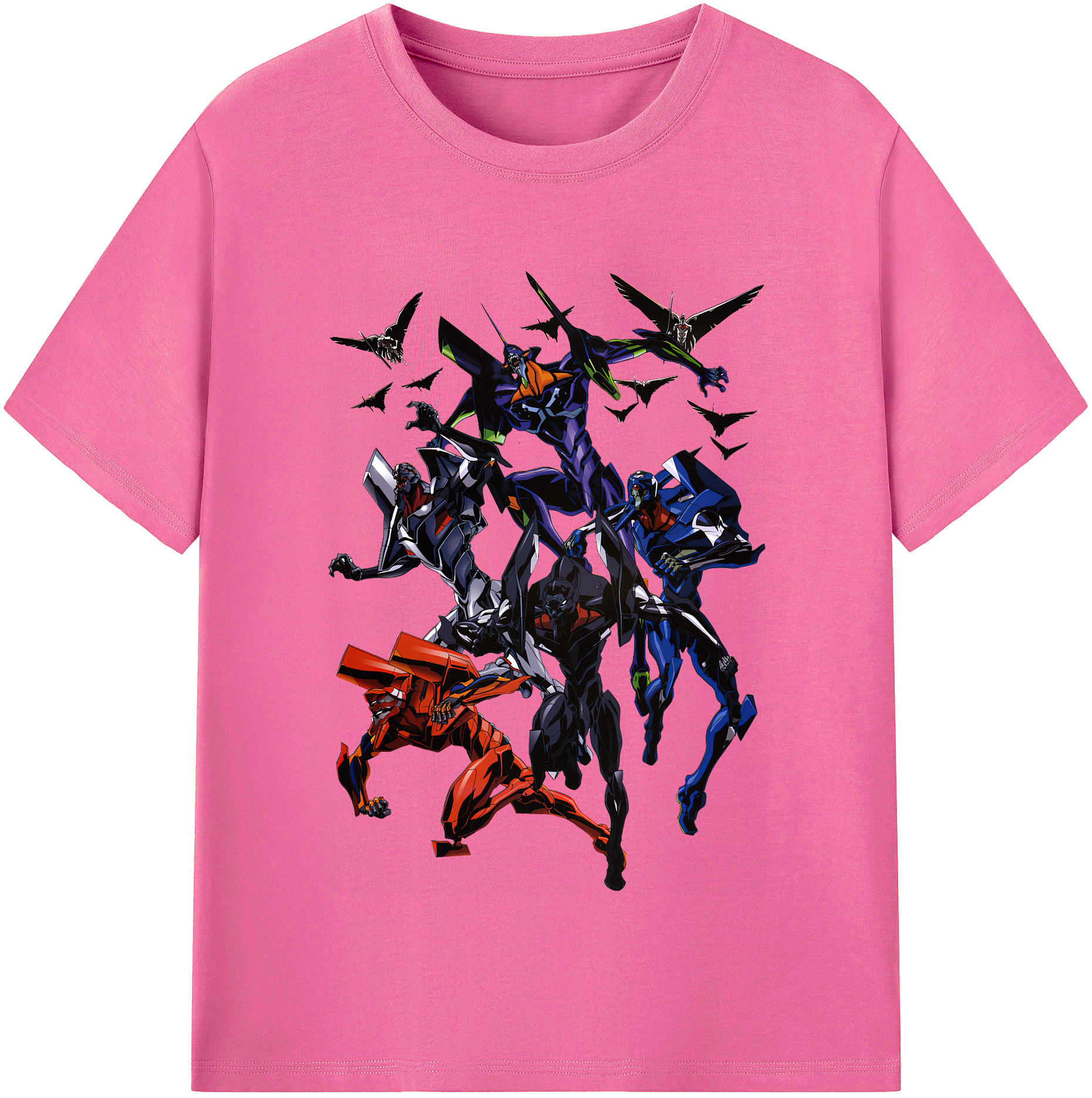 （画像用） EVA 新世紀エヴァンゲリオン レディースカジュアルプリントTシャツ（綿100％）